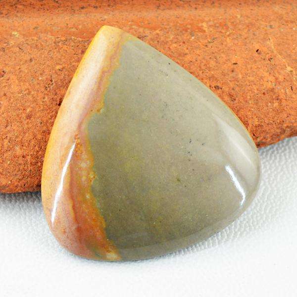 gemsmore:Amazing Natural Pear Shape Polygram Jasper Loose Gemstone