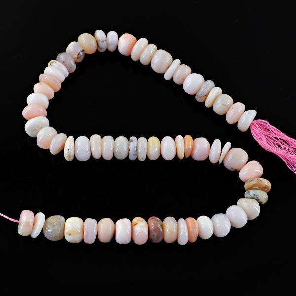 gemsmore:Amazing Natural Pink Australian Opal Drilled Beads Strand