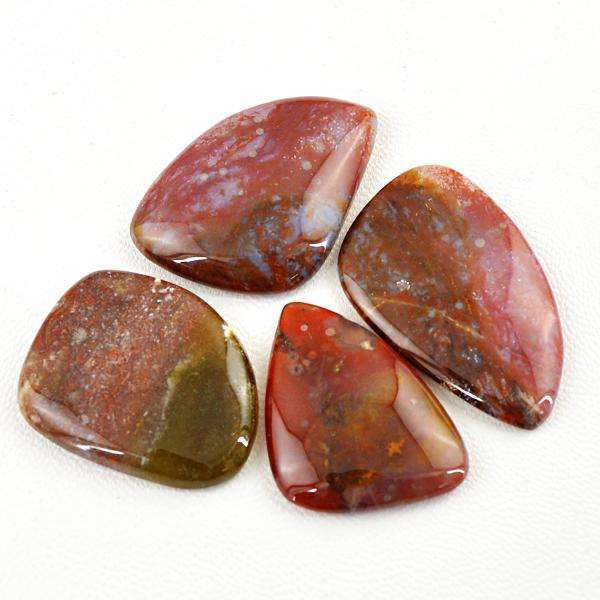 gemsmore:Amazing Natural Red Moss Agate Untreated Loose Gemstone Lot