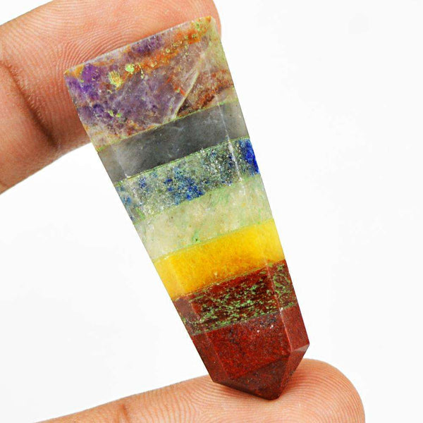 gemsmore:Amazing Natural Seven Chakra Healing Wand