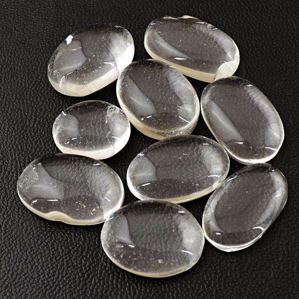 gemsmore:Amazing Oval Shape White Quartz Untreated Loose Gemstone Lot