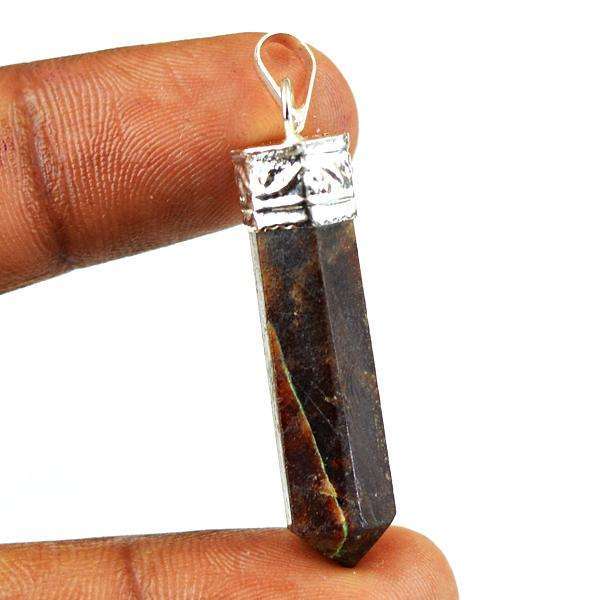 gemsmore:Amazing Septarian Agate Healing Point Pendant