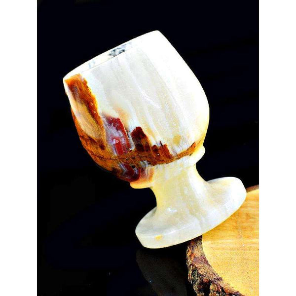 gemsmore:Exclusive Agate Carved Wine Glass