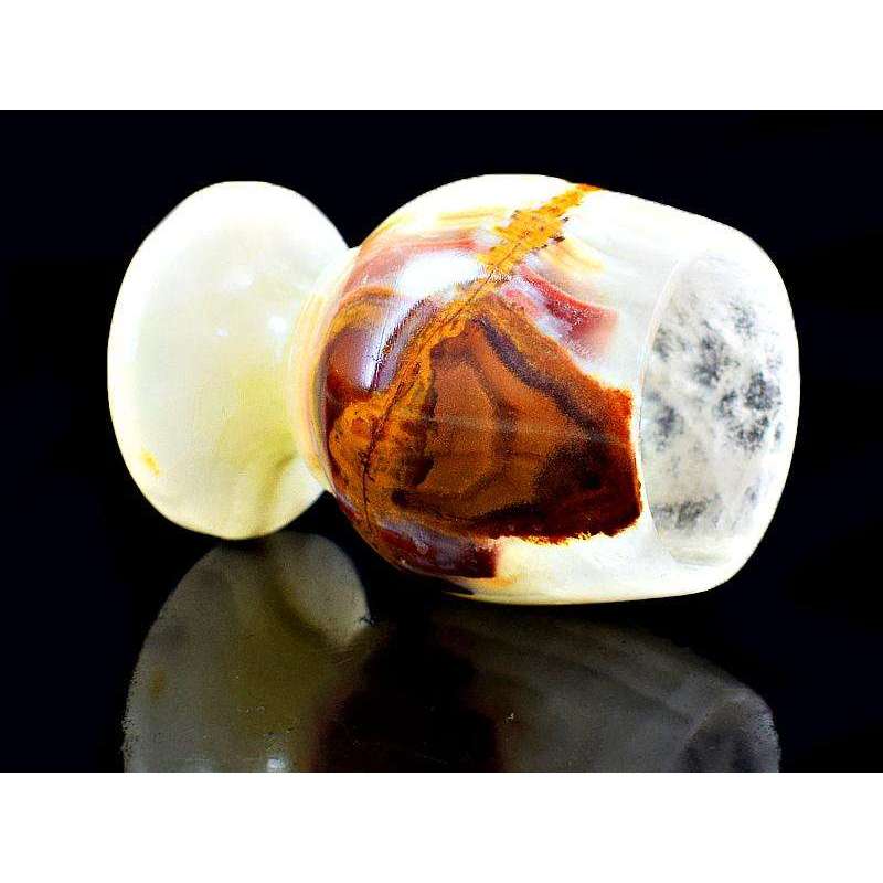 gemsmore:Exclusive Agate Carved Wine Glass