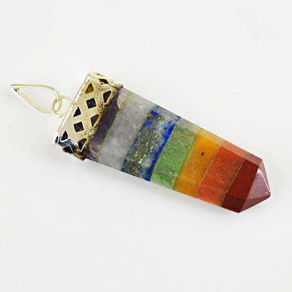 gemsmore:Genuine Amazing Seven Chakra Healing Wand Pendant