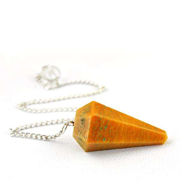 gemsmore:Genuine Jasper Healing Point Pendulum