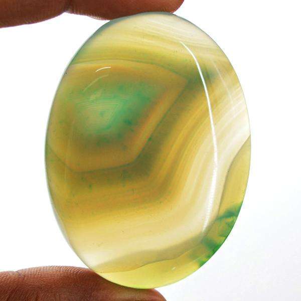 gemsmore:Genuine Onyx Oval Shape Untreated Loose Gemstone