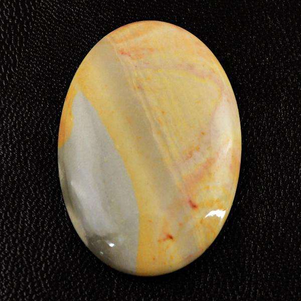 gemsmore:Genuine Oval Shape Polygram Jasper Untreated Loose Gemstone