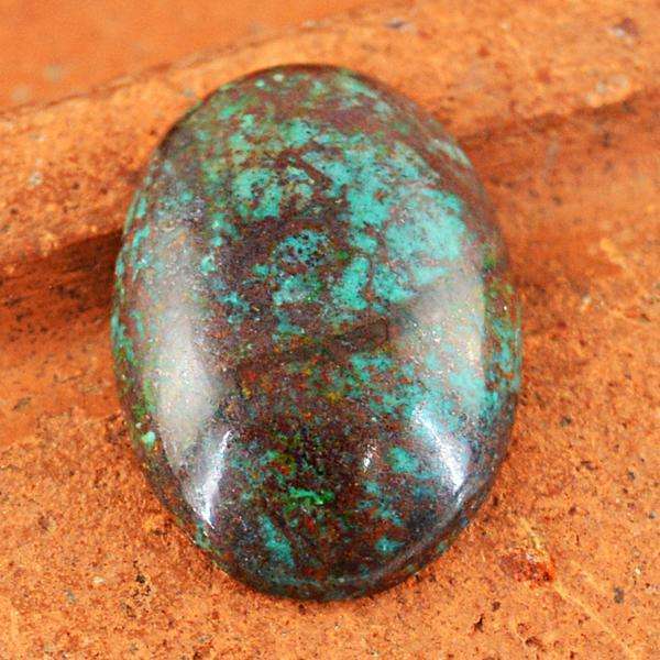 gemsmore:Natural Amazing Azurite Oval Shape Untreated Loose Gemstone