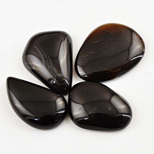 gemsmore:Natural Amazing Black Onyx Untreated Loose Gemstone Lot