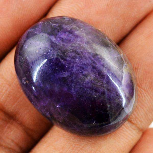 gemsmore:Natural Amazing Purple Amethyst Oval Shape Untreated Loose Gemstone