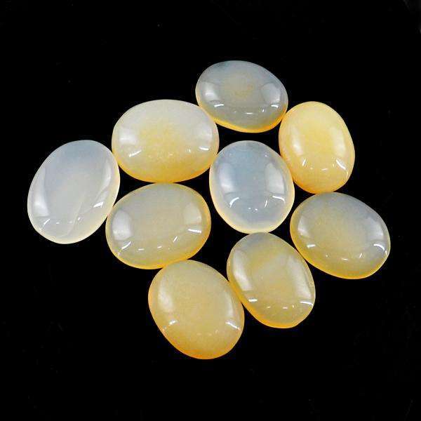 gemsmore:Natural Oval Shape Onyx Untreated Loose Gemstone Lot