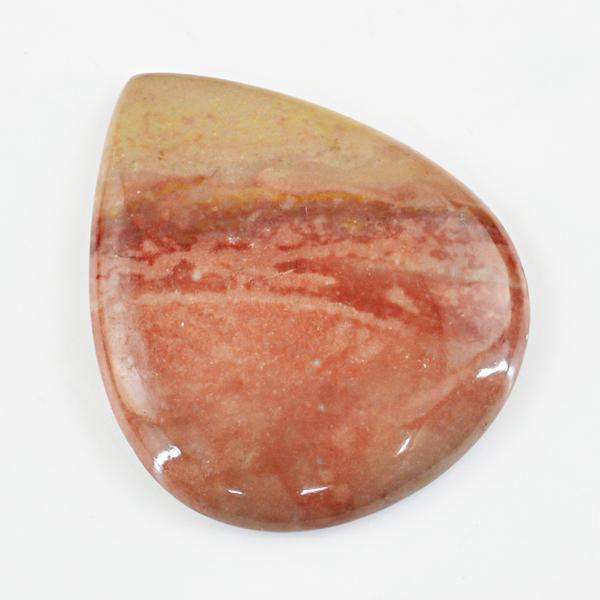 gemsmore:Natural Pear Shape Polygram Jasper Untreated Loose Gemstone