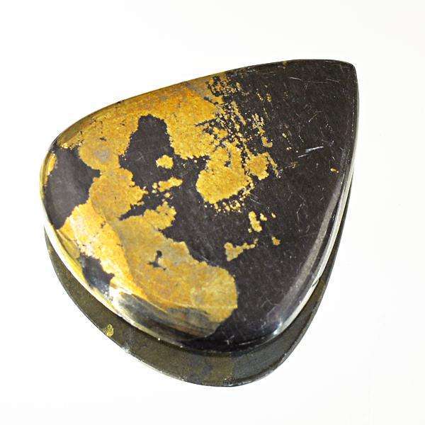 gemsmore:Natural Pyrite Pear Shape Untreated Loose Gemstone