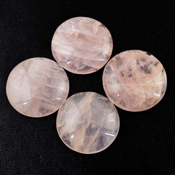 gemsmore:Natural Round Shape Pink Rose Quartz Loose Gemstone Lot