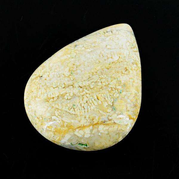 gemsmore:Genine Coral Fossil Pear Shape Untreated Loose Gemstone