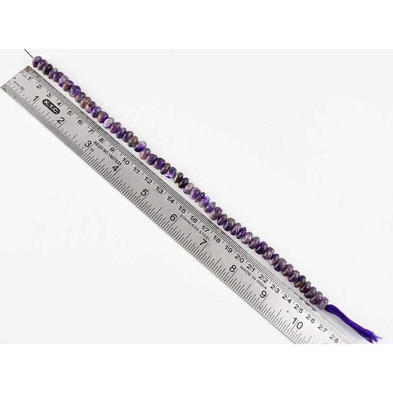 gemsmore:Genuine 171.65 Cts Purple Amethyst Drilled Beads Strand