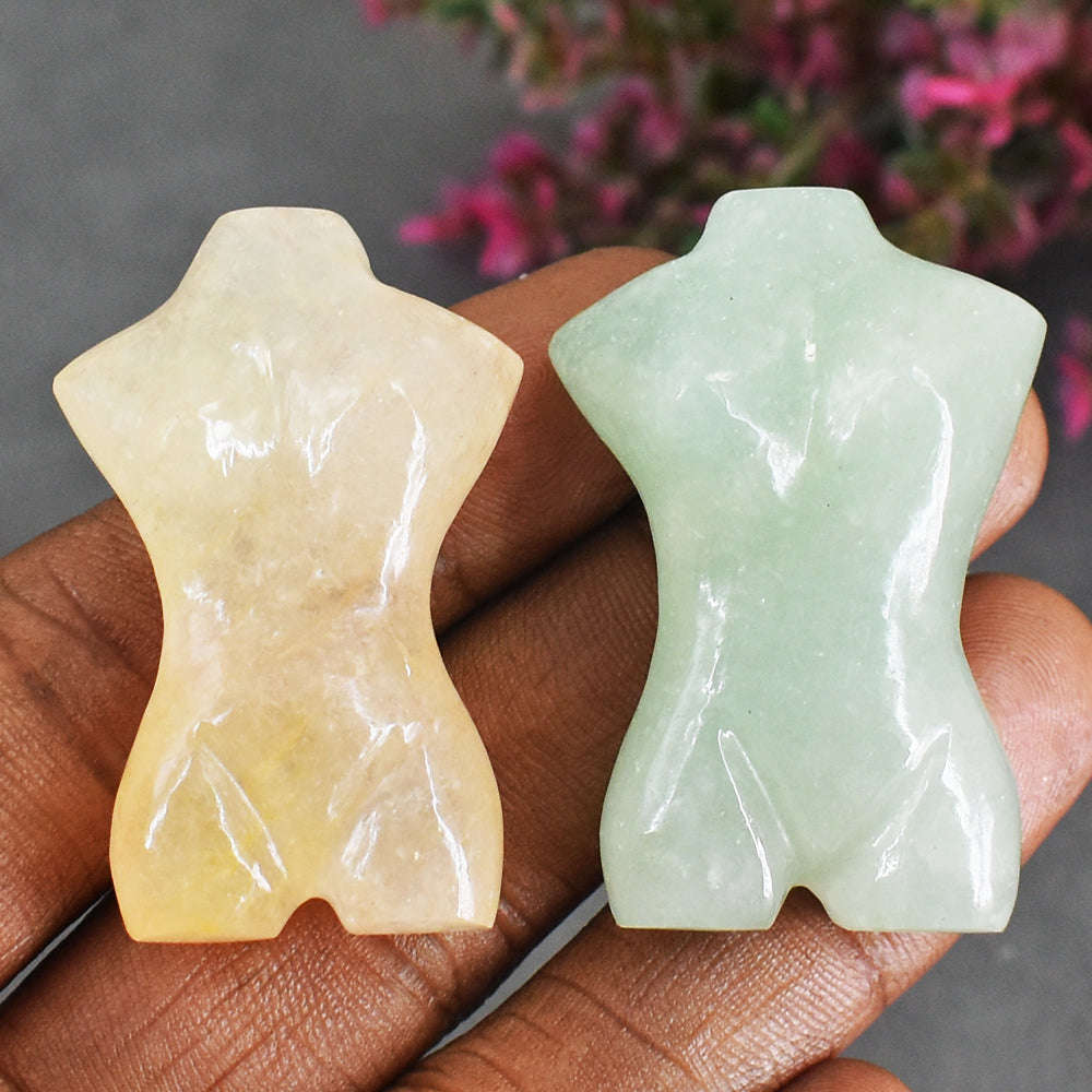 gemsmore:Genuine 183  Cts  Aventurine Crystal Goddess Body Set