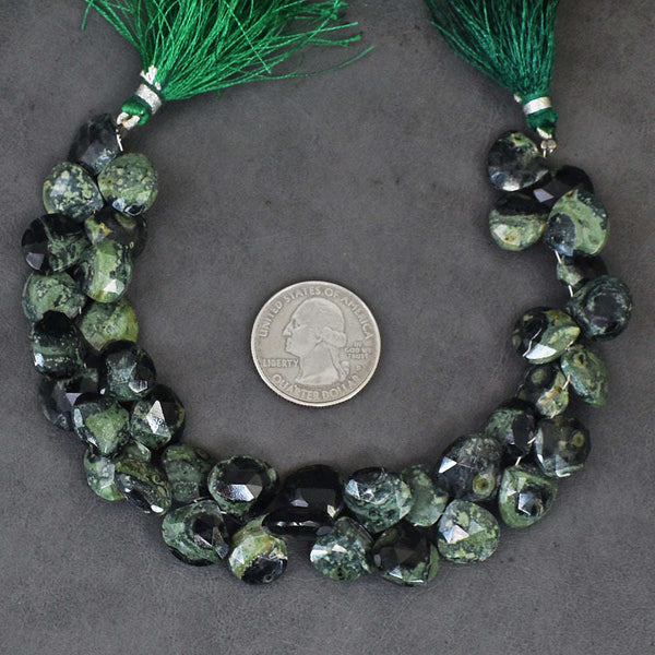 gemsmore:Genuine 219 Carats 08 Inches Kambaba Jasper Faceted Beads Strand