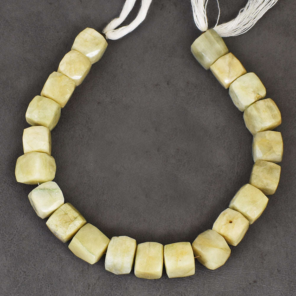 gemsmore:Genuine 220 Carats 09 Inches Amazonite Beads Strand