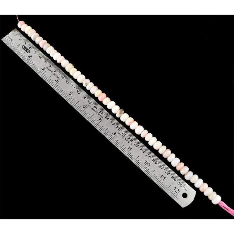 gemsmore:Genuine 292.95 Cts Pink Australian Opal Drilled Beads Strand