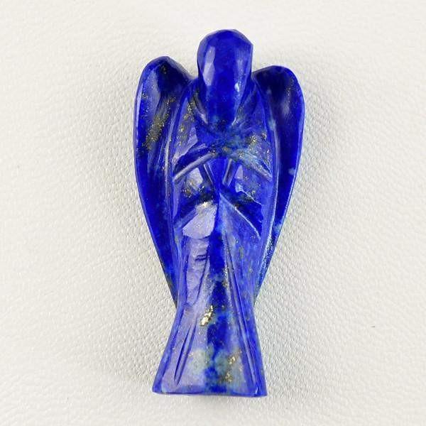 gemsmore:Genuine 55.85 Cts Blue Lapis Lazuli Carved Angel Gemstone