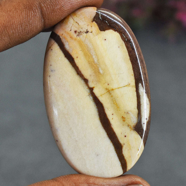 gemsmore:Genuine 95  Carats Coffee Jasper Gemstone