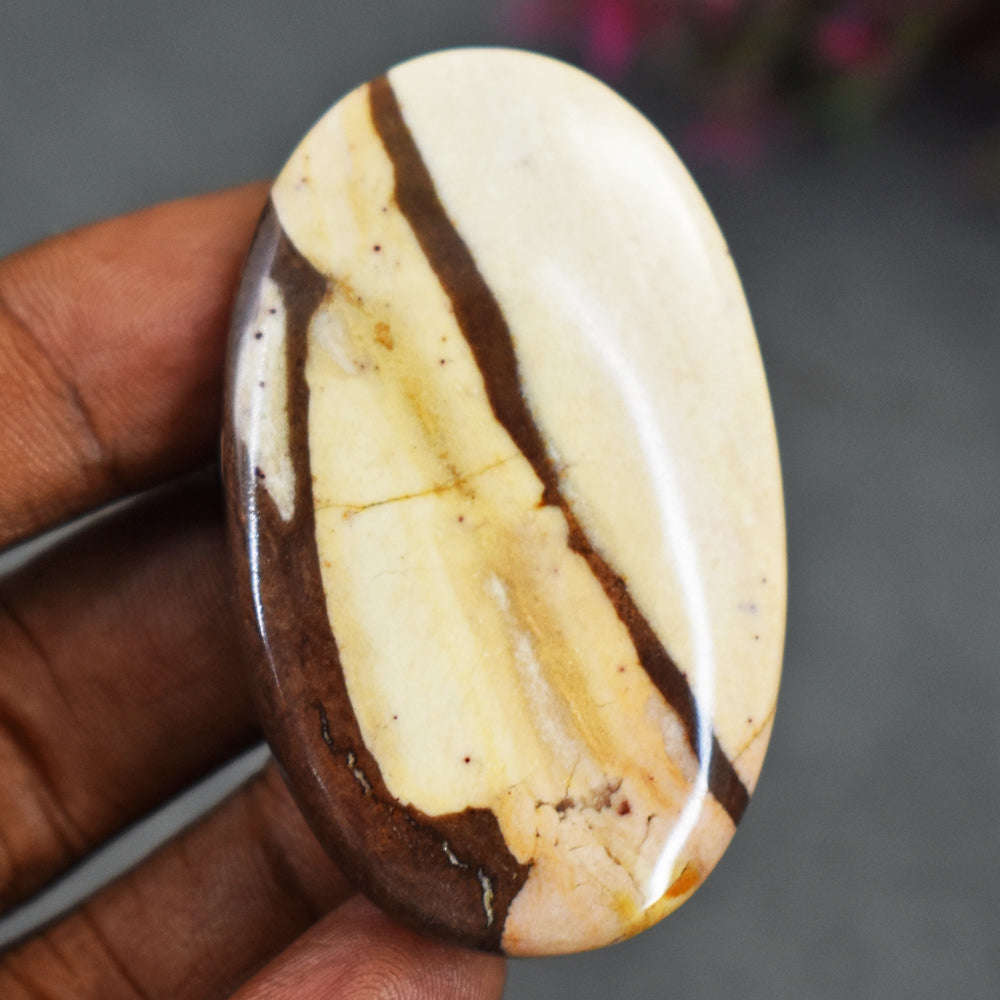 gemsmore:Genuine 95  Carats Coffee Jasper Gemstone