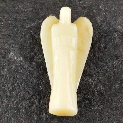 gemsmore:Genuine Agate Carved Healing Angel Gemstone