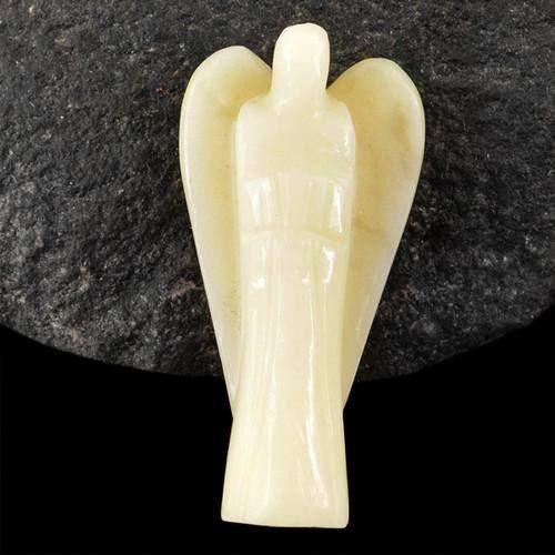 gemsmore:Genuine Agate Carved Healing Angel Gemstone