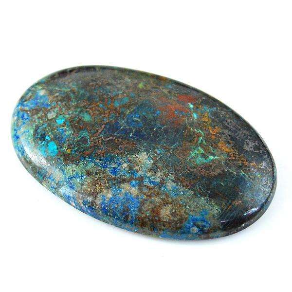 gemsmore:Genuine Amazing Azurite Oval Shape Untreated Loose Gemstone
