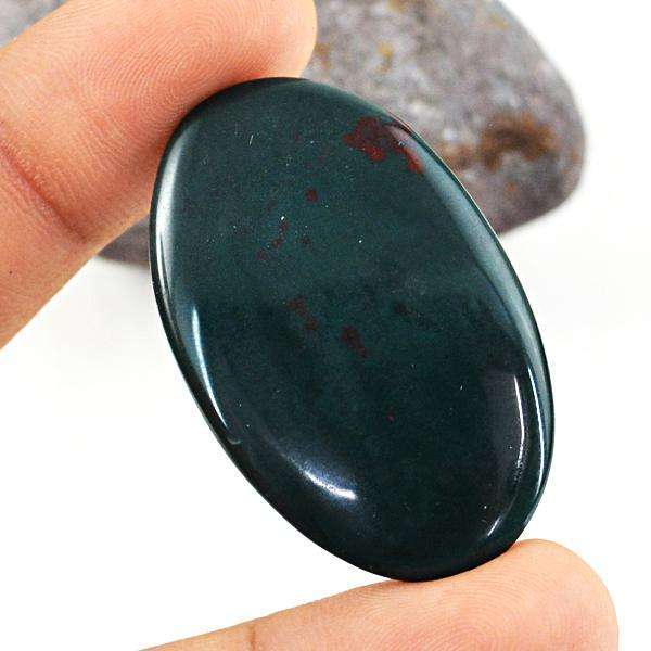 gemsmore:Genuine Amazing Bloodstone Oval Shape Untreated Loose Gemstone