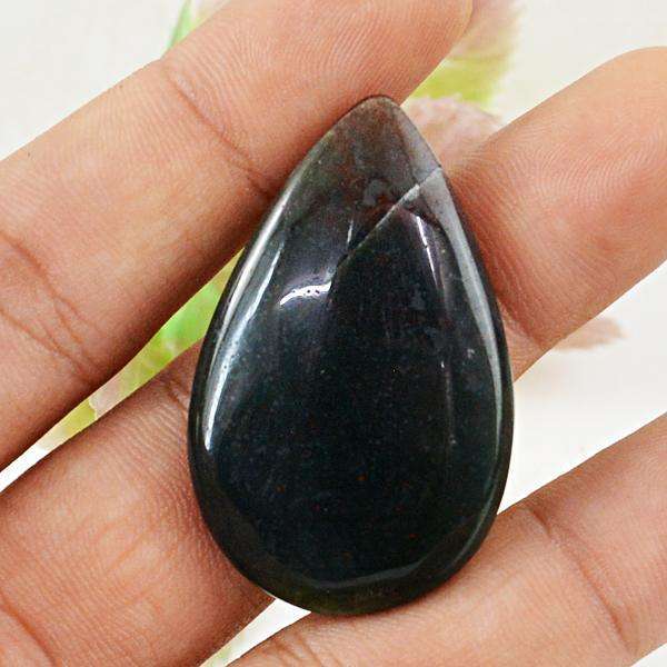 gemsmore:Genuine Amazing Bloodstone Pear Shape Untreated Loose Gemstone