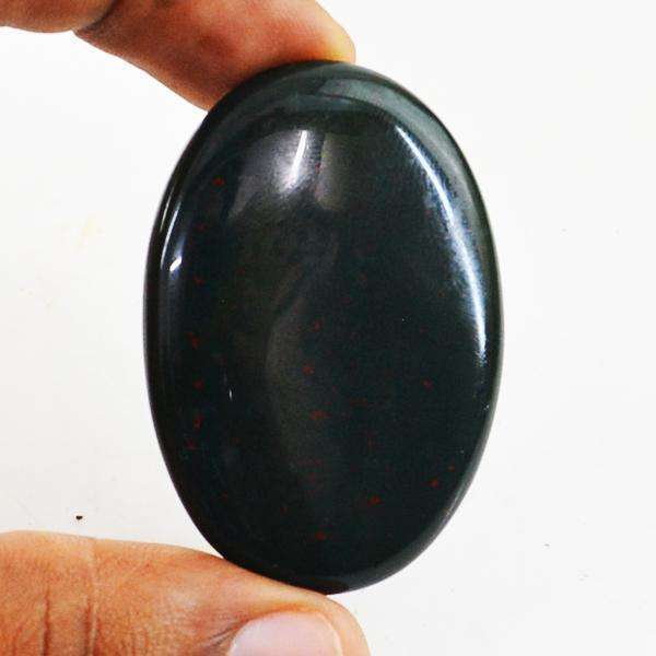 gemsmore:Genuine Amazing Bloodstone Untreated Oval Shape Loose Gemstone