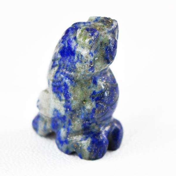 gemsmore:Genuine Amazing Blue Lapis Lazuli Hand Carved Owl