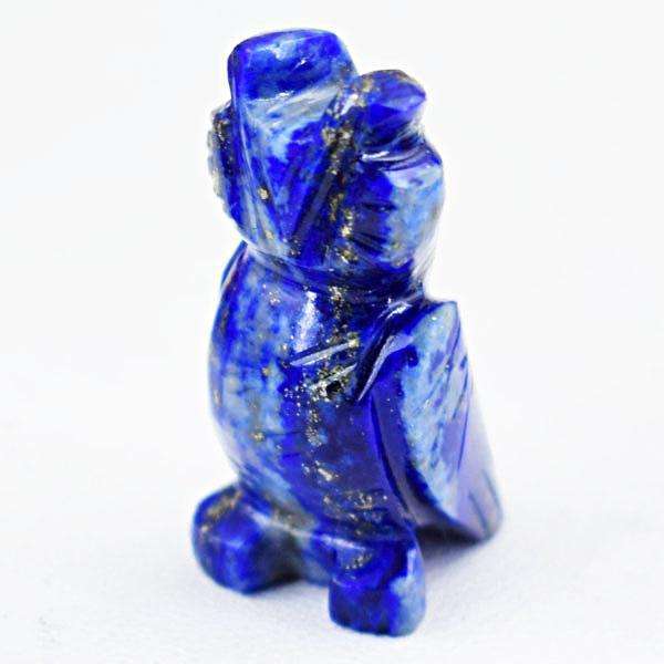 gemsmore:Genuine Amazing Blue Lapis Lazuli Hand Carved Owl