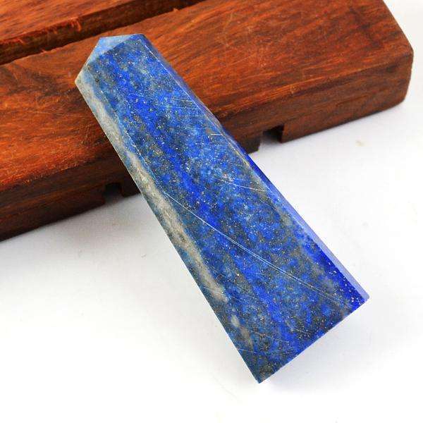 gemsmore:Genuine Amazing Blue Lapis Lazuli Healing Wand