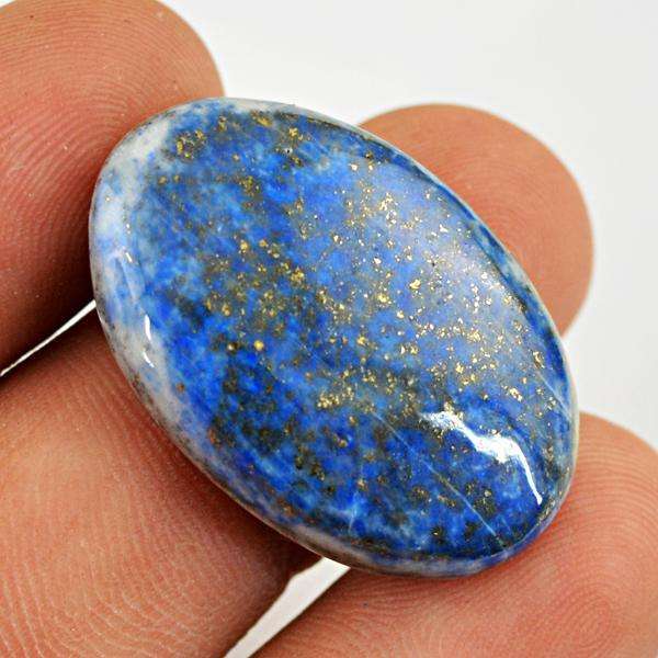 gemsmore:Genuine Amazing Blue Lapis Lazuli Oval Shape Loose Gemstone