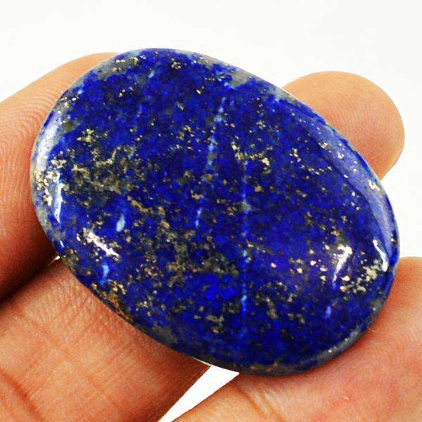 gemsmore:Genuine Amazing Blue Lapis Lazuli Oval Shape Loose Gemstone