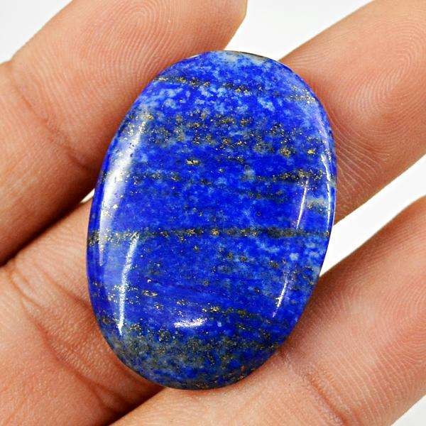 gemsmore:Genuine Amazing Blue Lapis Lazuli Oval Shape Loose Gemstone