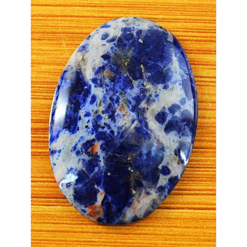 gemsmore:Genuine Amazing Blue Sodalite Oval Shape Untreated Loose Gemstone