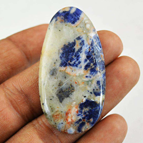 gemsmore:Genuine Amazing Blue Sodalite Untreated Loose Gemstone
