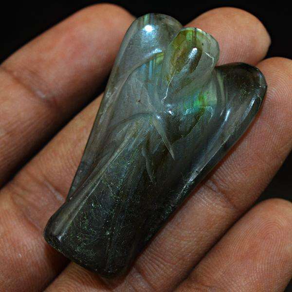 gemsmore:Genuine Amazing Flash Labradorite Pocket Healing Angel Gemstone