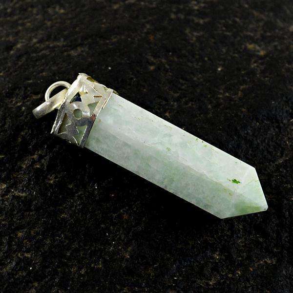 gemsmore:Genuine Amazing Green Amazonite Healing Point Pendant