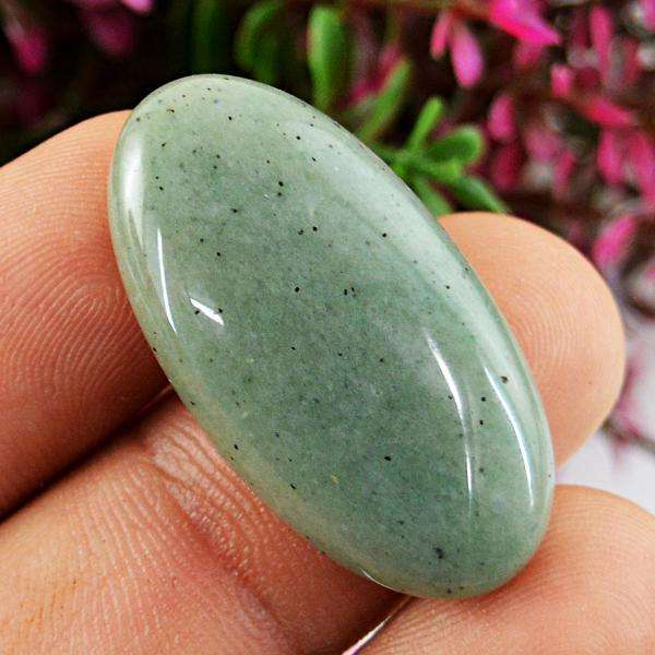 gemsmore:Genuine Amazing Green Aventurine Oval Shape Loose Gemstone