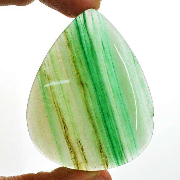 gemsmore:Genuine Amazing Green Onyx Pear Shape Untreated Loose Gemstone