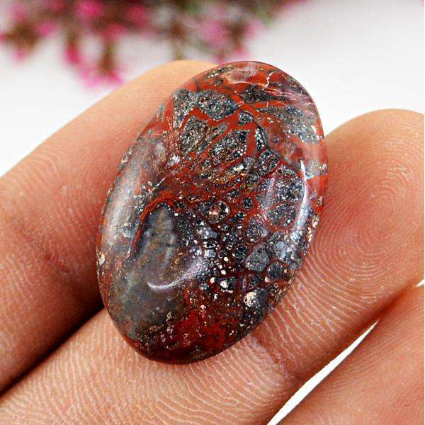 gemsmore:Genuine Amazing Hungarian Agate Oval Shape Untreated Loose Gemstone