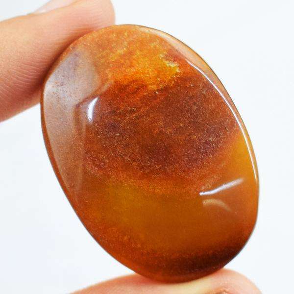 gemsmore:Genuine Amazing Oval Shape Ocean Jasper Untreated Loose Gemstone