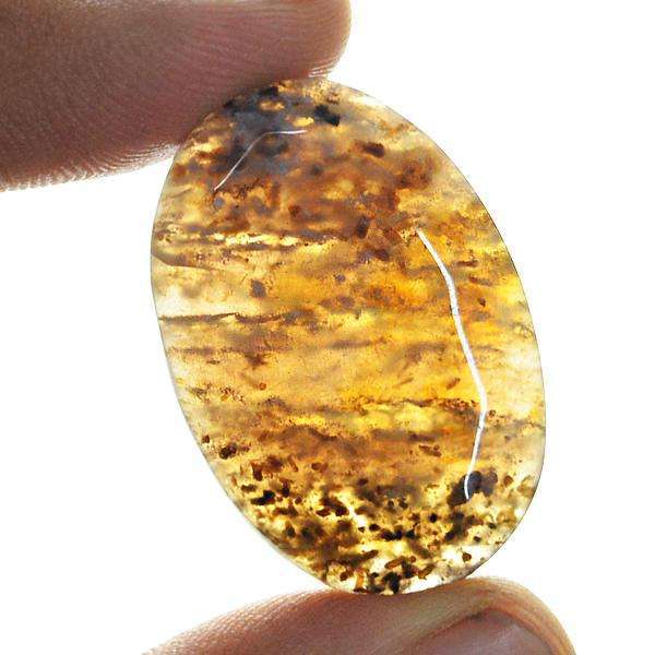 gemsmore:Genuine Amazing Oval Shape Ocean Jasper Untreated Loose Gemstone