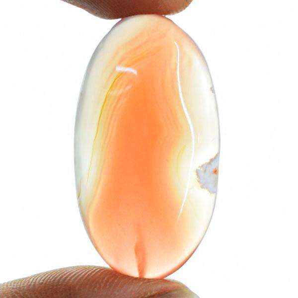 gemsmore:Genuine Amazing Oval Shape Onyx Untreated Loose Gemstone